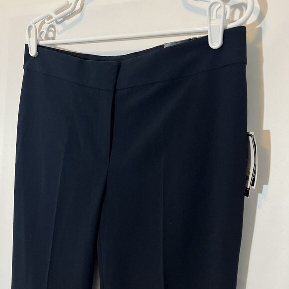 Nine West Women’s Dress Pants Size 6 Navy Blue The Modern Stretch  Zipper NWT - Picture 14 of 14